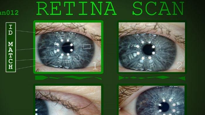 SCAN RETINA MATA - Ilustrasi scan retina mata yang diolah di aplikasi Canva, Selasa (6/5). Viral aplikasi yang scan retina mata langsung dapat uang ratusan ribu, langsung dibekukan oleh Komdigi (Grafis TribunKaltim.co/canva)