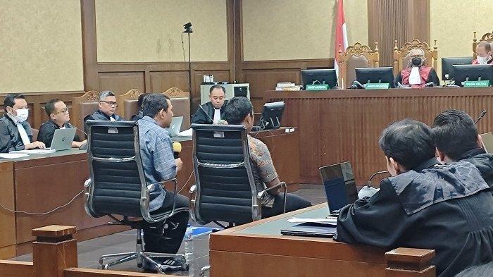 SIDANG HASTO KRISTIYANTO - Pengadilan Tindak Pidana Korupsi Jakarta Pusat menggelar sidang perkara suap dan perintangan penyidikan terdakwa Hasto Kristiyanto, pada Kamis (8/5/2025). Jaksa hadirkan dua orang saksi ke persidangan. (Tribunnews.com/ Rahmat W Nugraha)