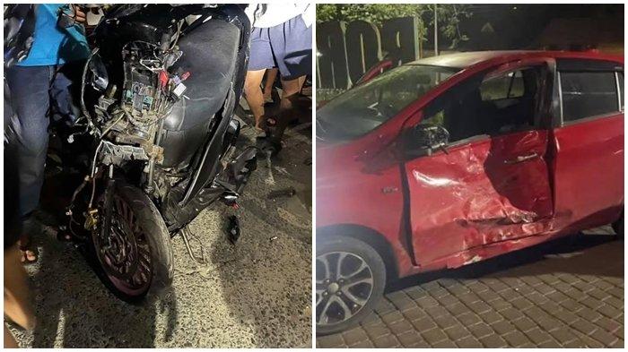 LAKALANTAS BALIKPAPAN - Tangkapan layar akun Instagram @balikpapanpo_, Sabtu (10/5/2025). Sabtu (10/5/2025) dini hari tadi, telah terjadi sebuah kecelakaan lalu lintas (lakalantas) di kawasan perumahan Borneo Paradiso, Balikpapan, Kalimantan Timur. (Instagram/@balikpapanpo_)