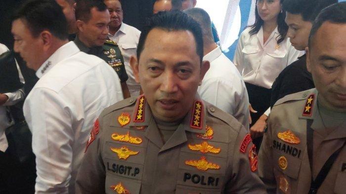 MUTASI POLRI TERBARU - Kapolri Jenderal Listyo Sigit Prabowo di Perguruan Tinggi Ilmu Kepolisian, Jakarta Selatan, Senin (10/3/2025). (Tribunnews/Reynas Abdila)