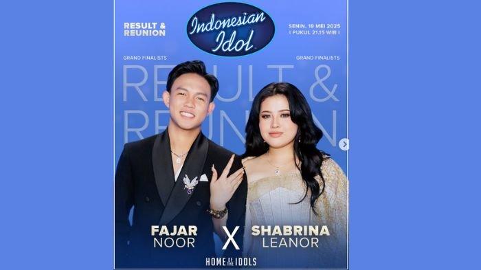 INDONESIAN IDOL 2025 - Fajar Noor dan Shabrina Leanor, grand finalist Indonesian Idol Season 13. Besok pengumuman juara Indonesian Idol, akses live streaming untuk menyaksikannya (instagram/indonesianidolid)