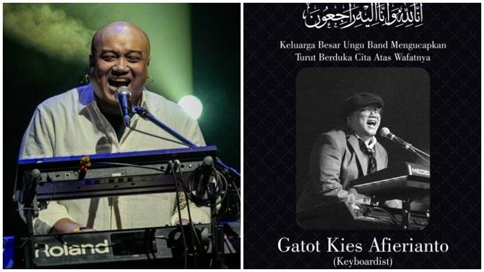 ANGGOTA UNGU MENINGGAL - Tangkapan layar dari Instagram @ungu_band yang mengabarkan meninggalnya Gatot Kies pada hari ini, Selasa (3/6/2025).