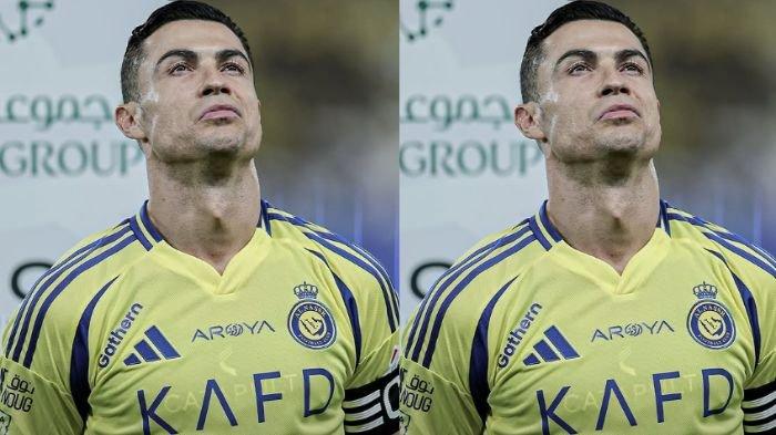 RONALDO AL NASSR - Potret Cristiano Ronaldo menggunakan jersey Al Nassr. Usai bawa Portugal juara UEFA Nations League, CR7 sebut akan bertahan di Al Nassr. (instagram/fabriziorom)