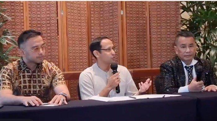 NADIEM MAKARIM - Hari ini, Selasa (10/6/2025) Nadiem Makarim didampingi Hotman Paris saat konfrensi pers di Ruang Nusantara Foyer, The Dharmawangsa Jakarta. Ini sederet pernyataan Nadiem Makarim soal kasus korupsi Chromebook (YouTube)
