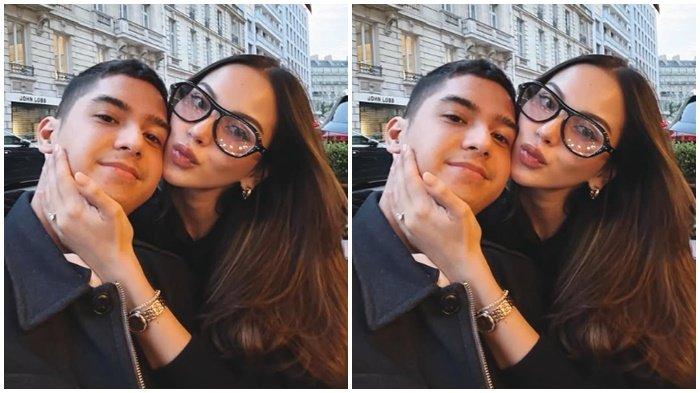 PERNIKAHAN AL GHAZALI - Kolase Instagram di aku @alyssadaguise yang menampilkan potret Al Ghazali dan Alyssa Daguise.