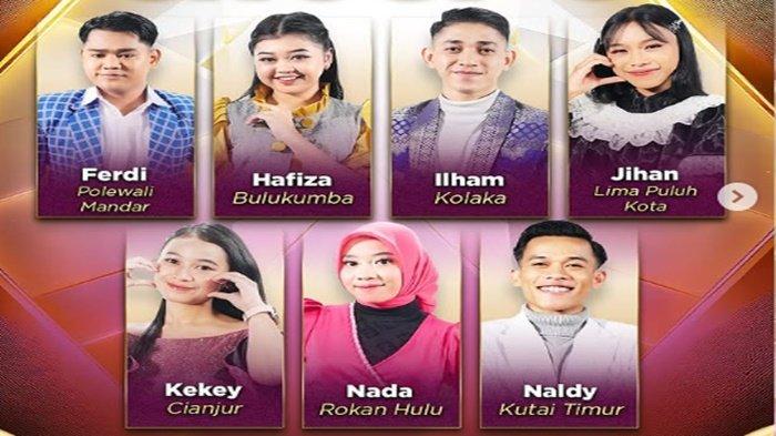 DANGDUT ACADEMY 7 - Potret Grup 5 peserta D Academy 7 tadi malam, Jumat (21/6/2025).