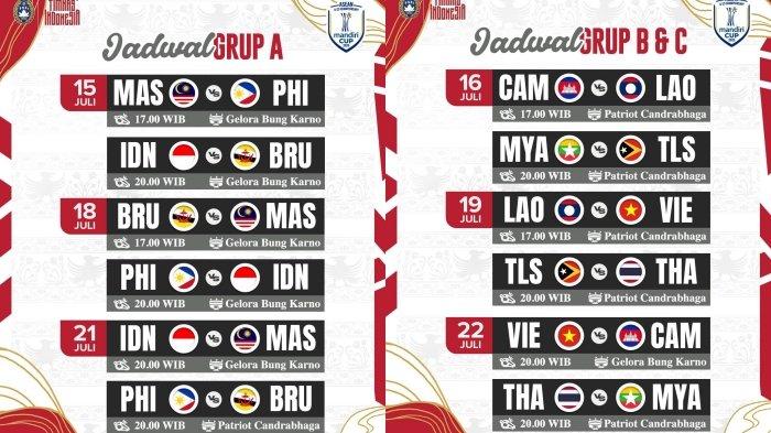 ASEAN CUP 2025 - Jadwal Piala AFF U23 2025 digelar pada 15-31 Juli 2025 mendatang di Indonesia. (X/Timnas Indonesia)