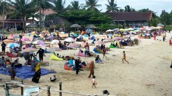 Ilustrasi keramaian pantai kilang Balikpapan.TRIBUNKALTIM.CO/DWI ARDIANTO