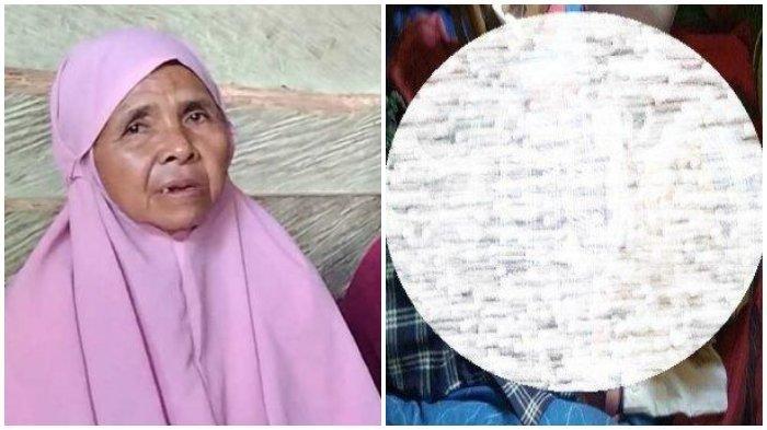 (KIRI) Nenek korban saat menceritakan detik-detik dirinya melihat sang cucu dililit ular piton hingga tewas dan (KANAN) Jasad LOA, bocah malang di Sultra yang tewas dililit ular piton saat tidur bersama neneknya.