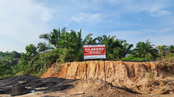 Salah satu lokasi penertiban tambang ilegal di kawasan IKN.
