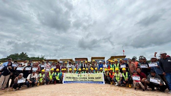 Penyerahan central workshop dari PT BPN (DSN Group) ke Pemdes Desa Tepian Langsat Kutai Timur
