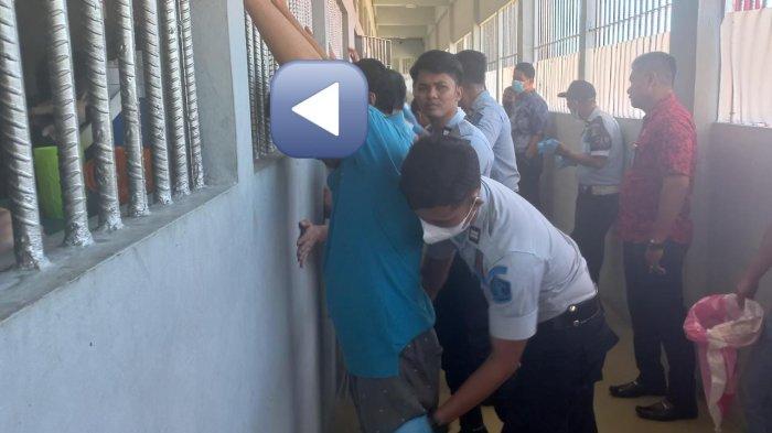 Lapas Kelas IIA Balikpapan kembali menggeledah blok hunian warga binaan untuk menyisir benda-benda terlarang.