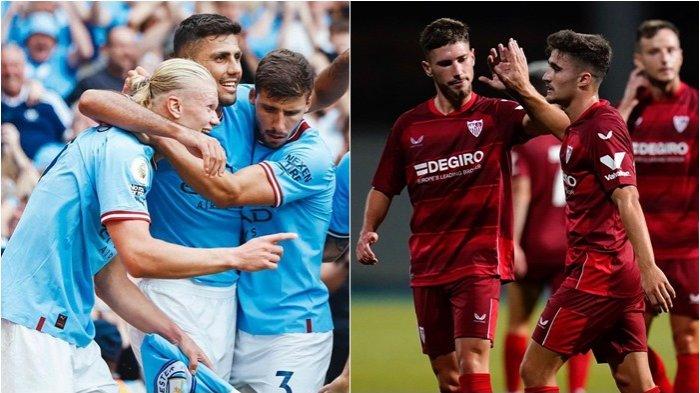 Skuad Manchester City dan Sevilla.