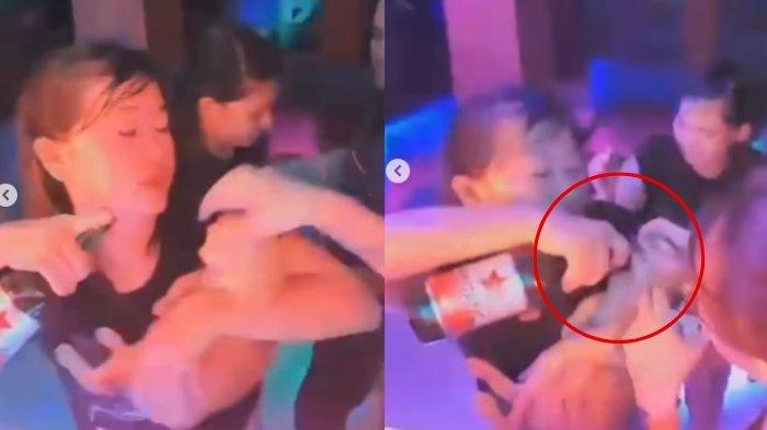 WANITA CEKOKI KUCING - Perilaku viral seorang wanita yang terlihat cekoki kucing dengan miras.