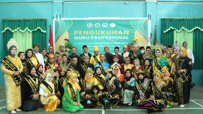 Puluhan guru Pendidikan Agama Islam (PAI) mengikuti Yudisium UIN Sunan Ampel Surabaya, Jawa Timur, usai mengikuti pendidikan profesi guru (PPG) selama empat bulan.
