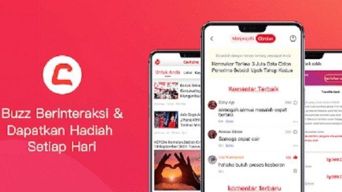 aplikasi penghasil uang Cashzine, tanpa deposit baca berita dapat saldo DANA