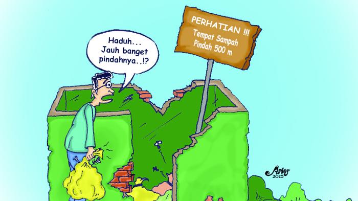 Ilustrasi tempat sampah