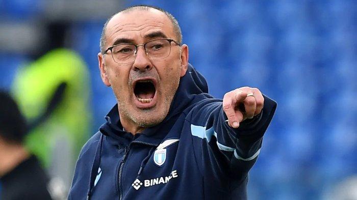 Pelatih Lazio Maurizio Sarri.