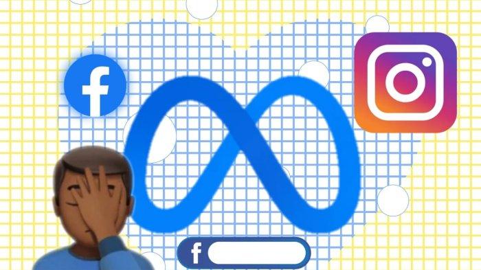 Ilustrasi media sosial Facebook dan Instagram.