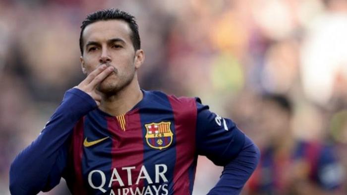 Pedro Rodriguez saat berkostum Barcelona.