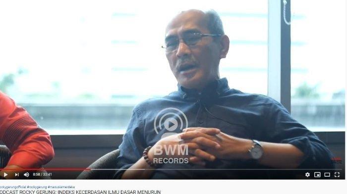 Pengamat Ekonomi, Faisal Basri menilai rezim sekarang adalah rezim yang buruk. Hal itu diungkapkan melalui akun channel YouTube Rocky Gerung Official yang tayang pada Kamis (6/2/2020).