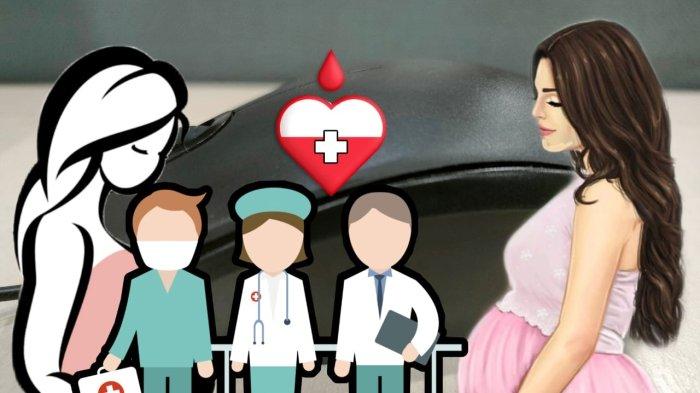ILUSTRASI Tenaga medis persalinan untuk ibu hamil dan tim penyuluh KB atau Keluarga Berencana.