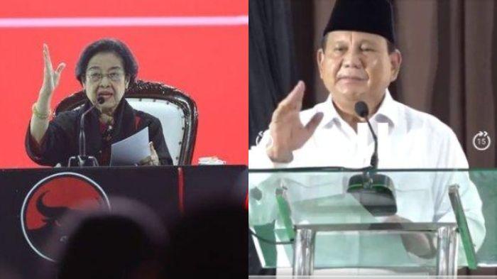 Potret Megawati dan Prabowo.
