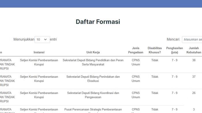 FORMASI CPNS 2024 -