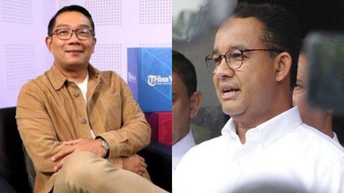 PILKADA JAKARTA 2024 - Ridwan Kamil dan Anies Baswedan. Survei Pilkada 2024 di 8 provinsi. Ridwan Kamil masih diinginkan di Jabar dan bisa menjadi saingan Anies dan Ahok di Jakarta.