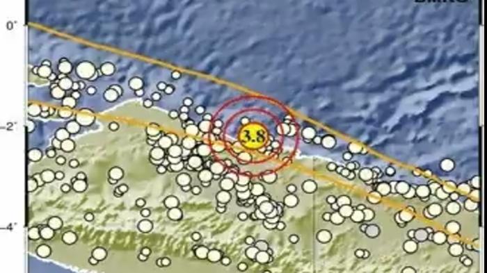 GEMPA HARI INI - Diketahui gempa bumi beberapa menit lalu di Jayapura Papua itu memiliki kekuatan besar 3.8 magnitudo.