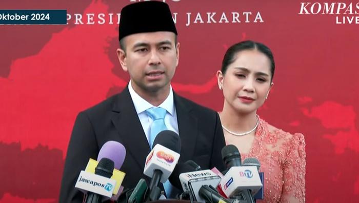 KEKAYAAN RAFFI AHMAD - Raffi Ahmad usai dilantik sebagai Utusan Khusus Presiden Kabinet Prabowo-Gibran di Istana Kepresidenan Jakarta, Selasa (22/10/2024).
