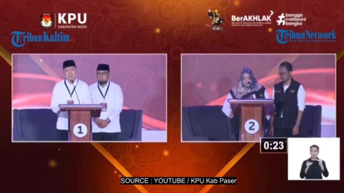 PILKADA PASER 2024 - Debat Pilkada Paser 2024 hari ini, Sabtu (16/11/2024) dua paslon Masitah-Depa dan Fahmi-Ikhwan beradu gagasan soal Penanganan Air Bersih.