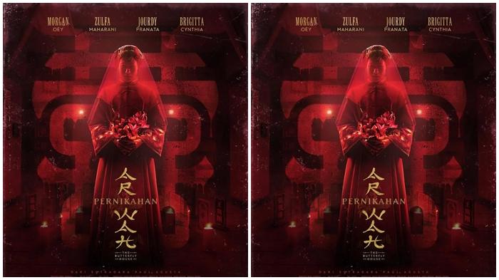 FILM INDONESIA FEBRUARI - Poster resmi terbaru untuk film Pernikahan Arwah. Dibintangi oleh Morgan Oey dan Zulfa Maharani sebagai tokoh utama. (Instagram/@pernikahanarwah)