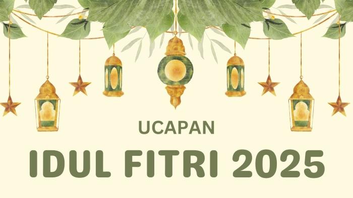 UCAPAN IDUL FITRI - Ilustrasi. Inilah kumpulan ucapan Idul Fitri 2025 untuk keluarga, sahabat dan rekan kerja. Simak kumpulan ucapan Idul Fitri yang penuh harapan dan makna versi Bahasa Inggris, lengkap dengan terjemahannya. (Grafis TribunKaltim.co via Canva)
