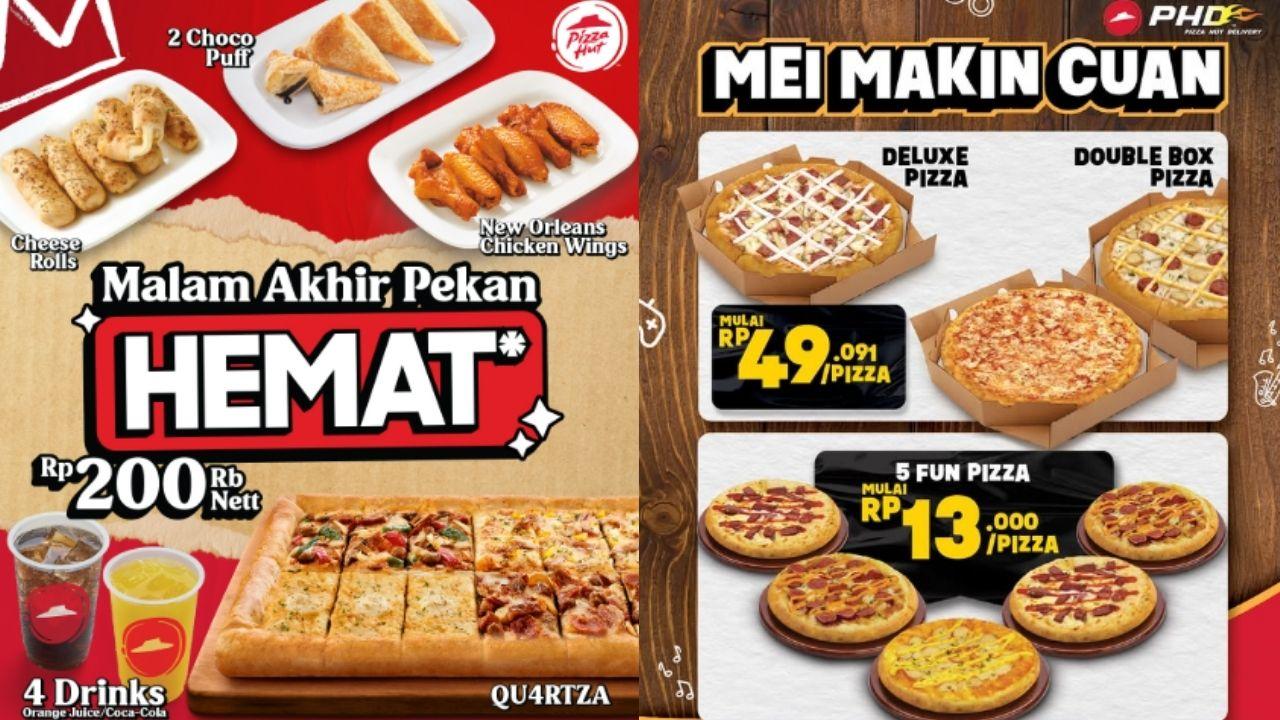 PROMO PIZZA HUT - Tangkapan layar promo Pizza Hut hari ini yang diambil dari akun Instagram @phd_id pada Jumat (16/5/2025). Dapatkan penawaran menarik untuk promo Pizza Hut hari ini yang berlaku hingga 31 Mei 2025.