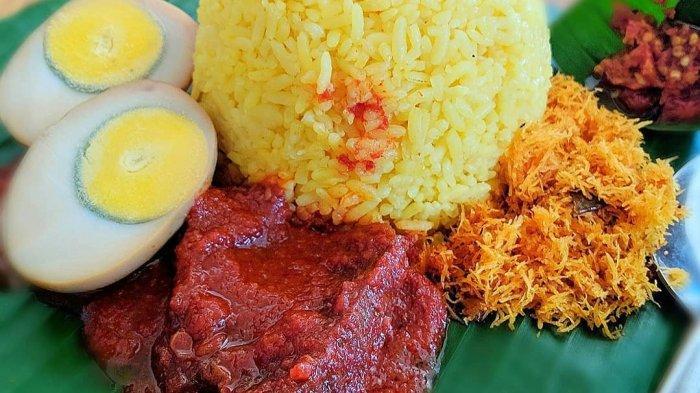 Ilustrasi nasi kuning.