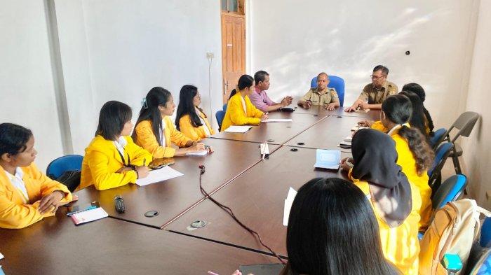 Acara serah terima mahasiswa PKL bersama dosen pembimbing akademik Vinsensius Manek Ati, S.Pt., M.Si serta arahan dari kabid tata usaha BBKSDA NTT