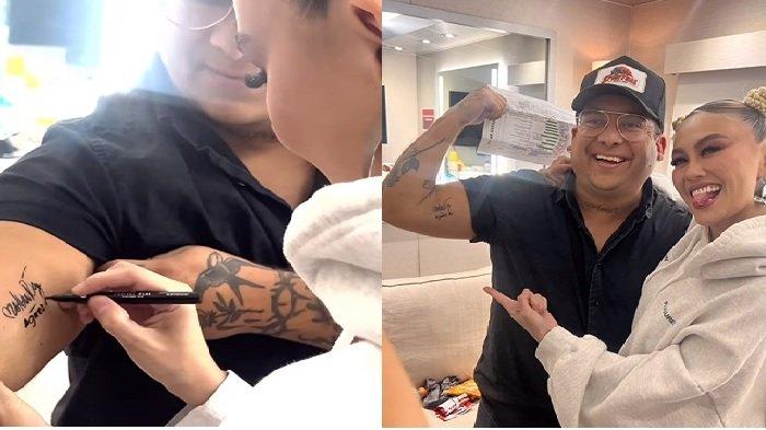 TANDA TANGAN - Agnes Monica potret bersama penggemarnya di Amerika Serikat. Agnez Mo Kaget Ketemu Fans