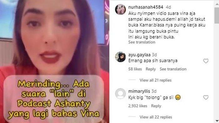Ashanty merinding dengar suara lain di podcast bahas Vina Cirebon