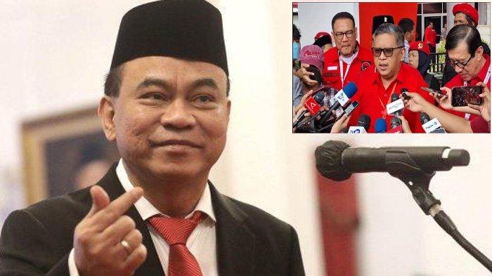 HALUSINASI – Ketua Umum Relawan Jokowi, Budi Arie Setiadi menertawai Sekjen PDIP ketika menyebutkan perolehan suara Ganjar-Mahfud 33 persen. Itu hanya halusinasi.