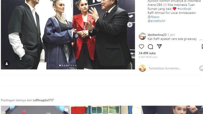 DUTA fFIBA 2023 - Viral Raffi Ahmad Bagikan Momen Opening Ceremony FIBA World Cup Karena Ditunjuk Sebagai Duta