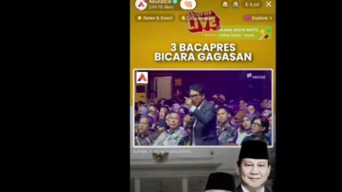 DISKUSI - Viral beredar video diskusi gagasan antara Ganjar Pranowo dan Versus Arie Sudjito yang diunggah tiktok @leptopkuno