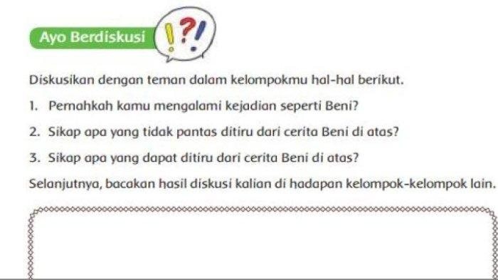 Inilah kunci Jawaban Tema 7 Kelas 6 SD halaman 130 Kurikulum 2013