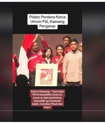 KAESANG KETUM PSI - Viral Pidato Perdana Kaesang Pangarep Sebagai Ketua Umum Partai Solidaritas Indonesia PSI