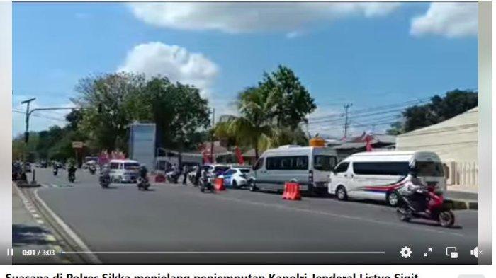 SUASANA DI MAUMERE -Viral Kapolri Jenderal Listyo Sigit Prabowo Mengunjungi Polres Sikka