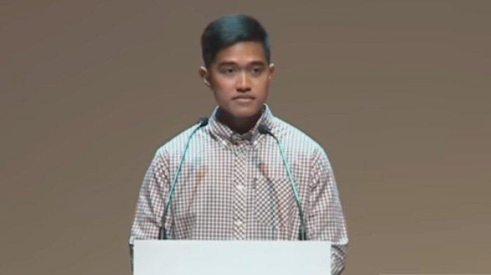 Putra Presiden Joko Widodo Kaesang Pangarep saat pertama kali berpidato sebagai Ketua Umum PSI di hadapan para pembina dan pengurus Partai Solidaritas Indonesia, Senin 25 September 2023.