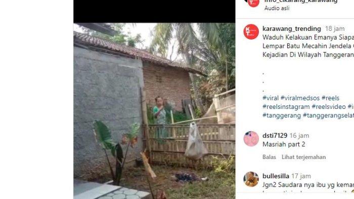 LEMPAR KACA TETANGGA - Berita Viral Seorang Ibu Melempar Batu Kearah Kaca Jendela Tetangga Di Wilayah Tanggerang