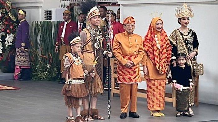 Wakil Presiden RI, Ma’ruf Amin bersama ibu Wury Ma’ruf Amin tiba di Istana Merdeka, Jakarta, Sabtu (17/8/2024) jelang upacara memperingati Hari Kemerdekaan RI ke-79.
