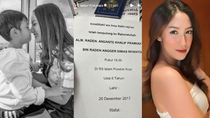 Putra Tamara Tyasmara dan DJ Angger Dimas Meninggal di Usia 6 Tahun, Sempat Terbaring Lemah di RS