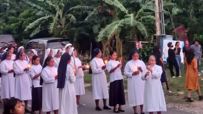 Biarawati dari sejumlah kongregasi yang mengikuti Expo Panggilan di Gereja St. Fransiskus Assisi Kolhua Kupang, Jumat 19 April 2024.